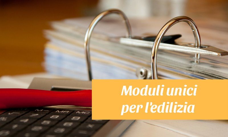 modulistica unica edilizia