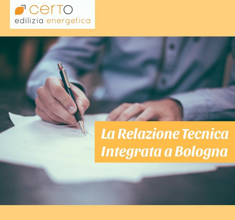 La RelazioneTecnica Integrata a Bologna