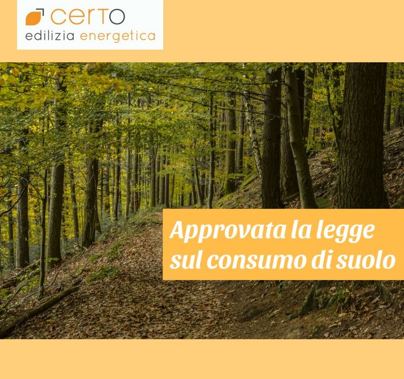 approvata legge sul consumo di suolo