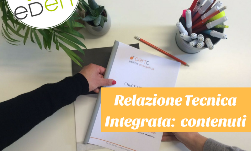 contenuti della Relazione Tecnica Integrata