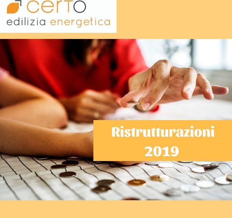 ristrutturazioni 2019