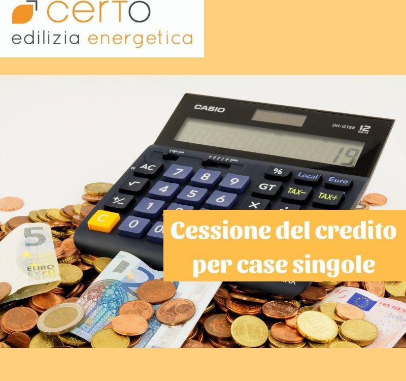 cessione credito singole case