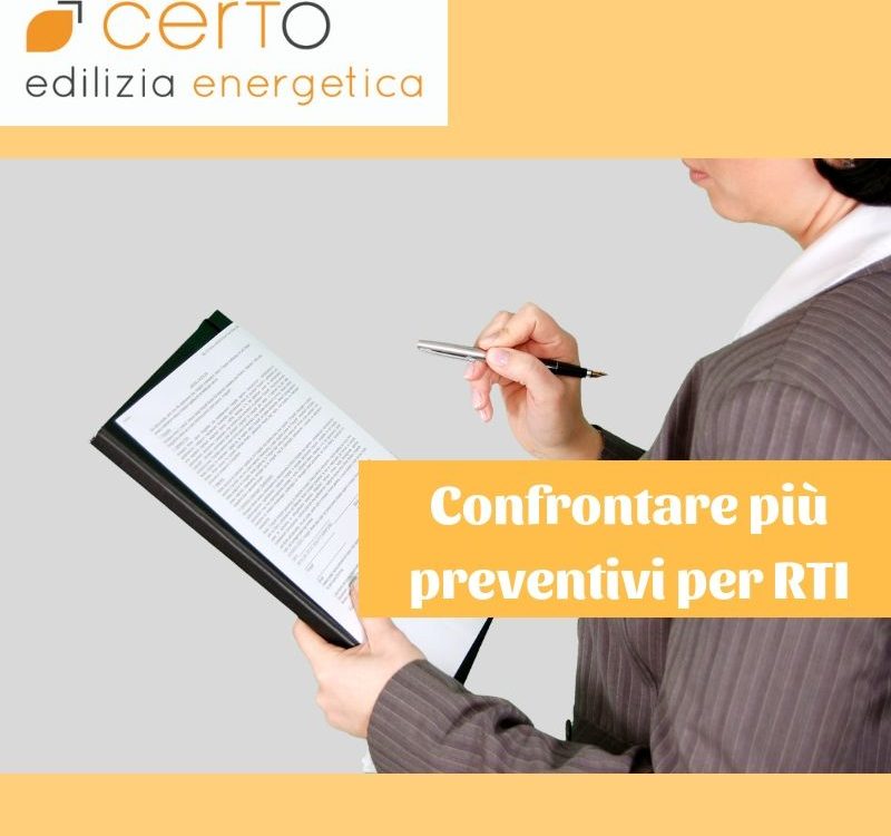 come confrontare più preventivi per la relazione tecnica di compravendita