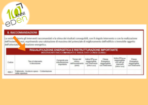 interventi per migliorare la prestazione energetica