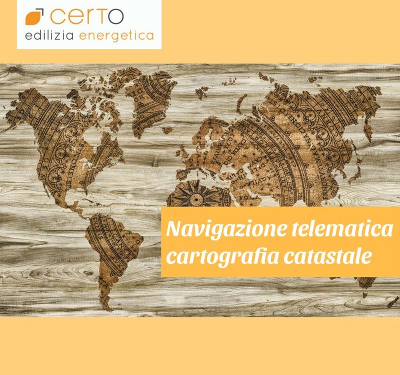 Navigazione telematica delle mappe catastali