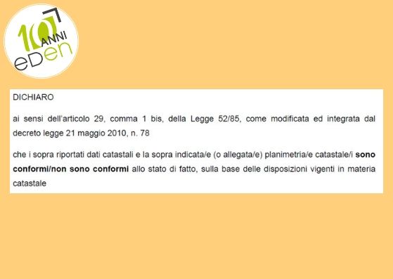 dichiarazione difformità catastali